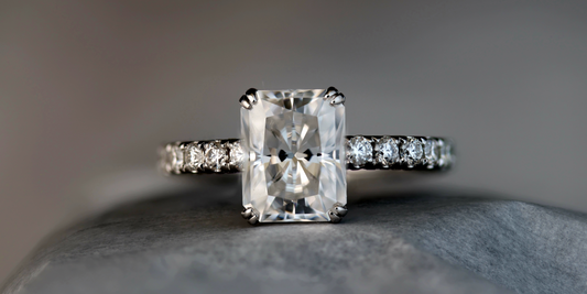 Solitaire Series: Radiant Diamond with Hidden Halo